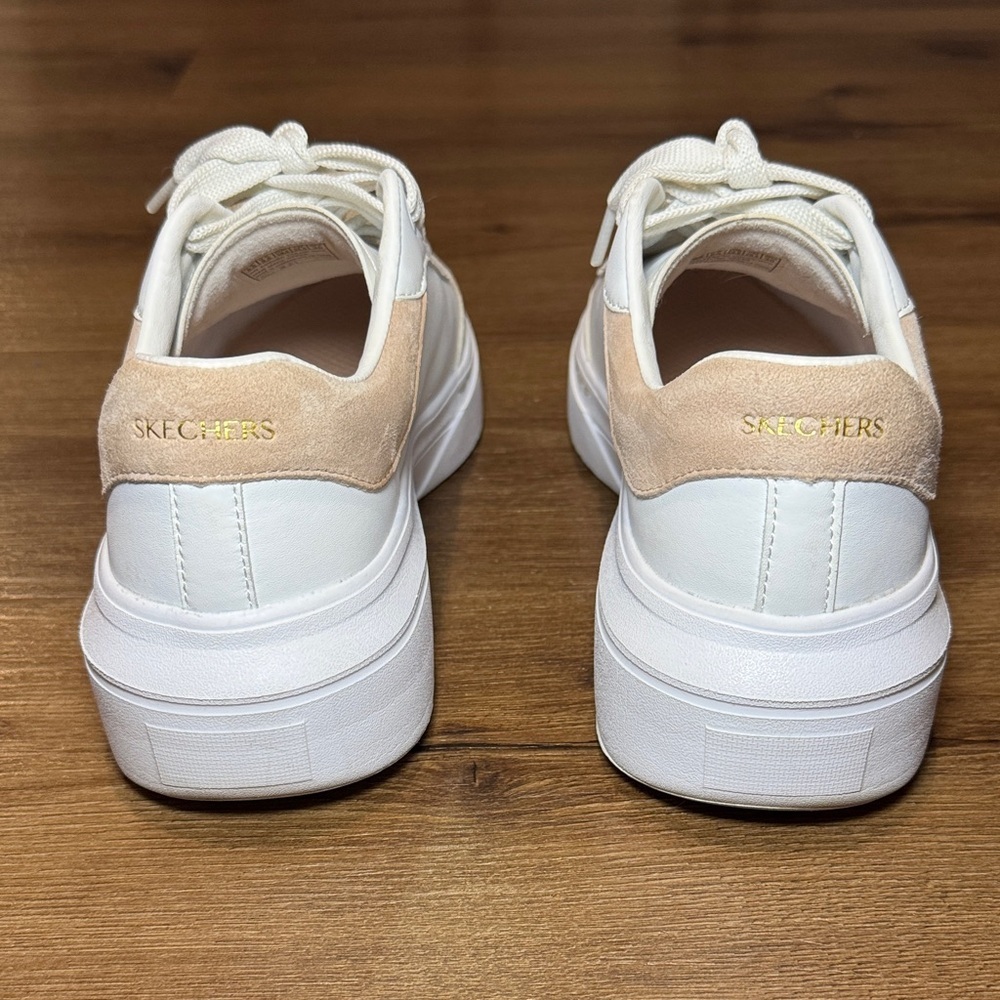 Women's SKECHERS Cordova Classic - Best Behavior sneakers. White/Blush Sz 8.5 - Picture 4 of 9